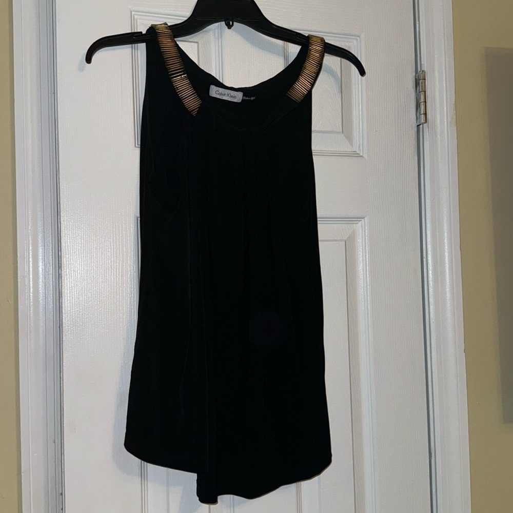 BRAND NEW BLACK CALVIN KLEINS BLOUSE SIZE M